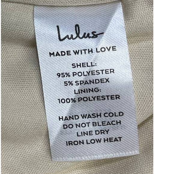 LULU'S M Thinking Out Loud White Backless Criss Cross Wide Leg Jumpsuit b101 - Picture 15 of 15